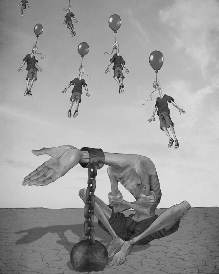 Os erros da sociedade atual em 55 ilustrações controversas 2