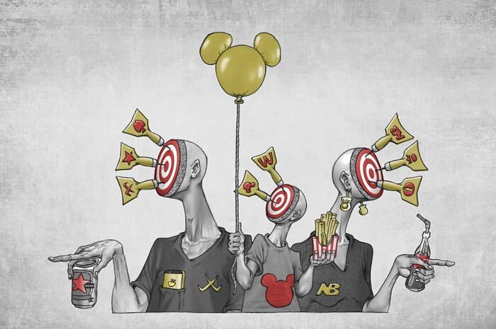 Os erros da sociedade atual em 55 ilustrações controversas 21