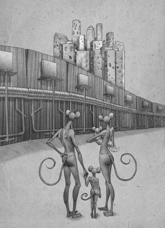 Os erros da sociedade atual em 55 ilustrações controversas 45