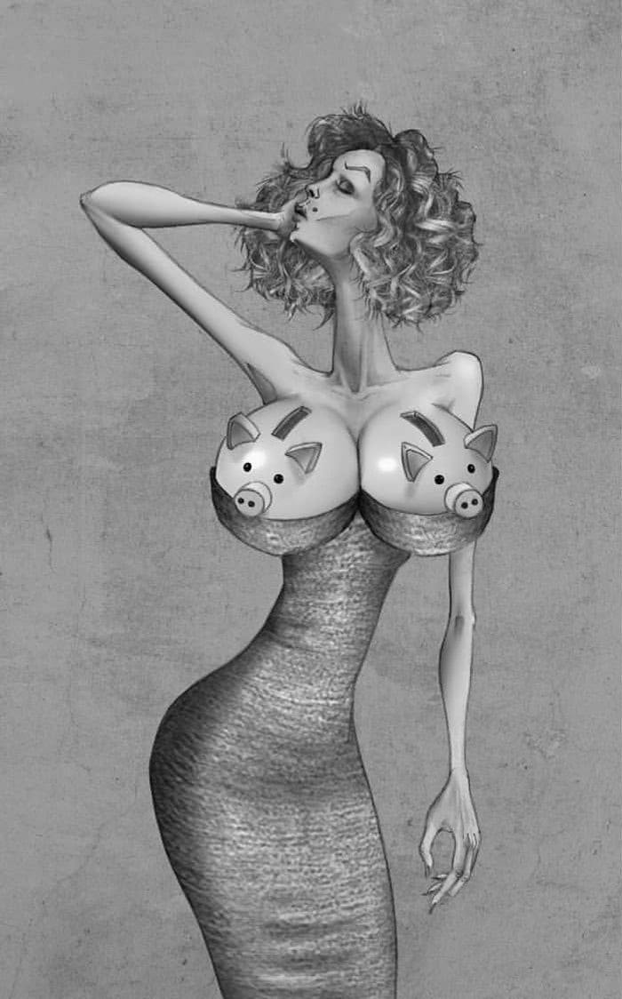 Os erros da sociedade atual em 55 ilustrações controversas 50