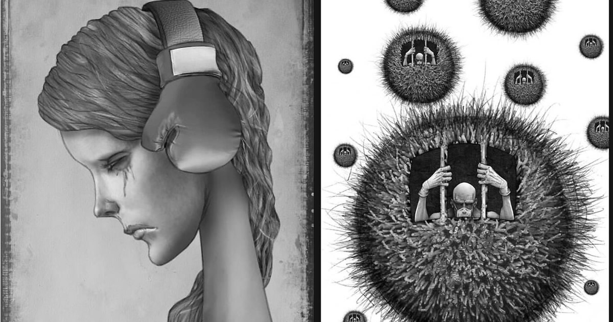 Os erros da sociedade atual em 55 ilustrações controversas