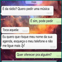 É da rádio? Quero pedir uma músic