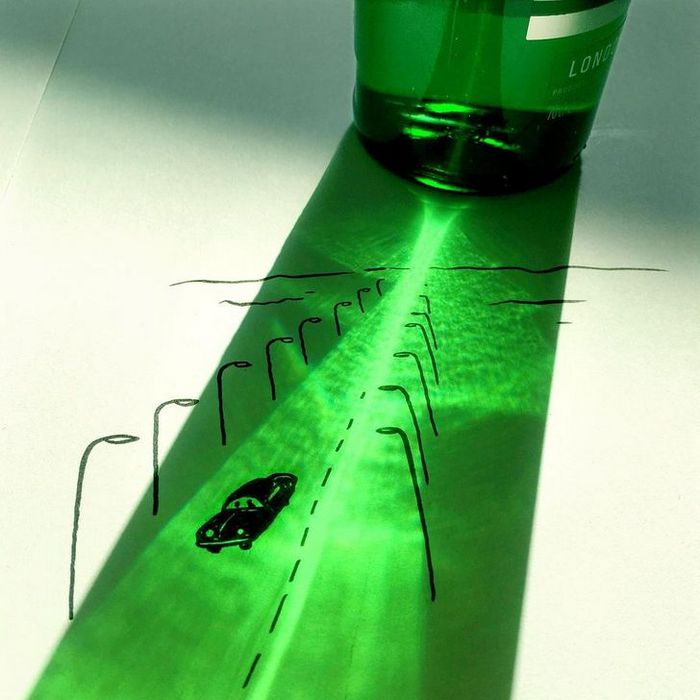 Um artista belga usa sombras para dar vida a objetos 4