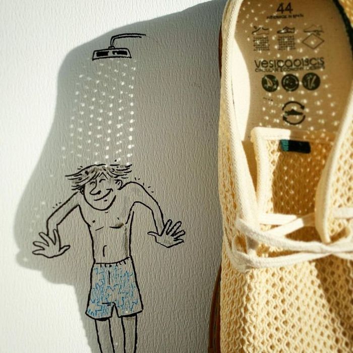 Um artista belga usa sombras para dar vida a objetos 10