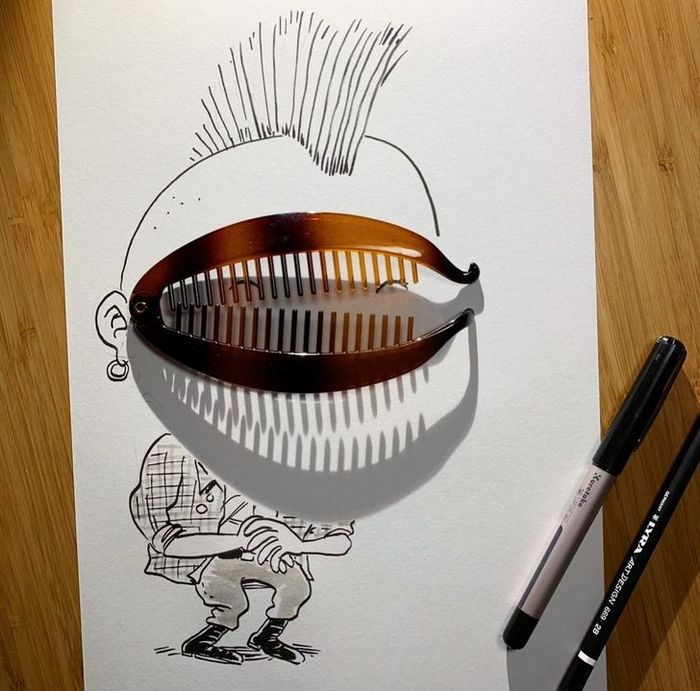 Um artista belga usa sombras para dar vida a objetos 25