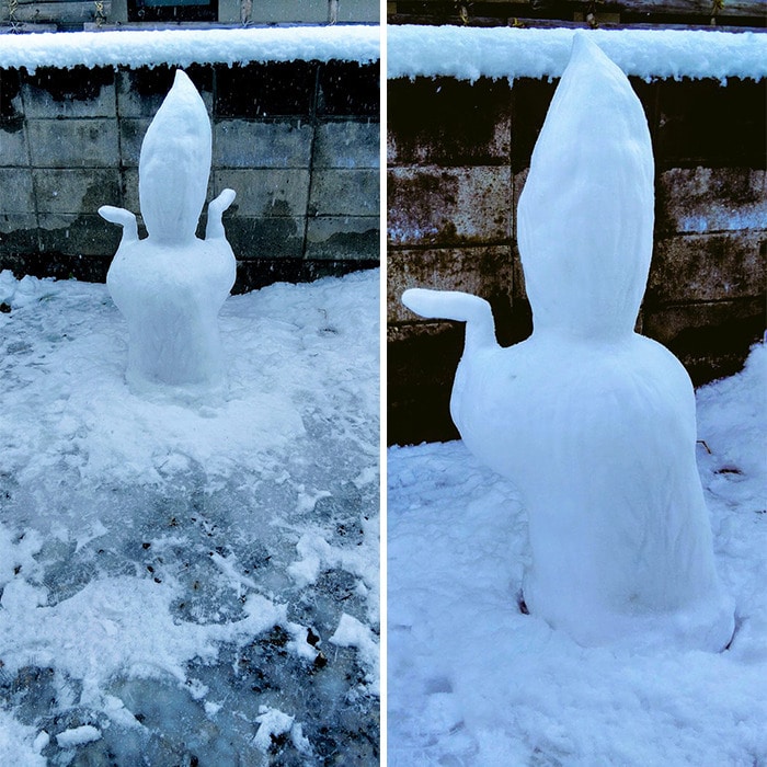 Usuário do Twitter cria esculturas de neve fascinantes e aqui estão 30 das mais legais 19