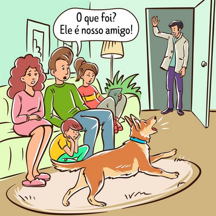 Por que o cachorro late para algumas pessoas e outras não? 4