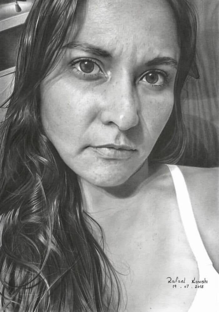 35 desenhos a lápis hiper-realistas por Rafael Konishi 6