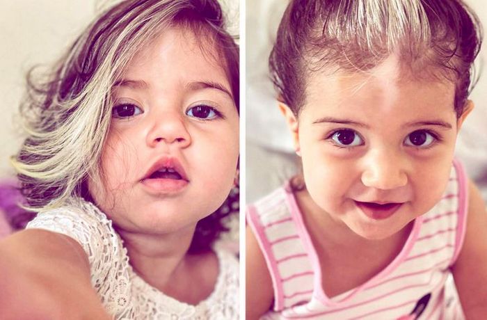 A bebê que nasceu com cabelo grisalhos é a prova de que nossos defeitos nos tornam mais bonitos 9