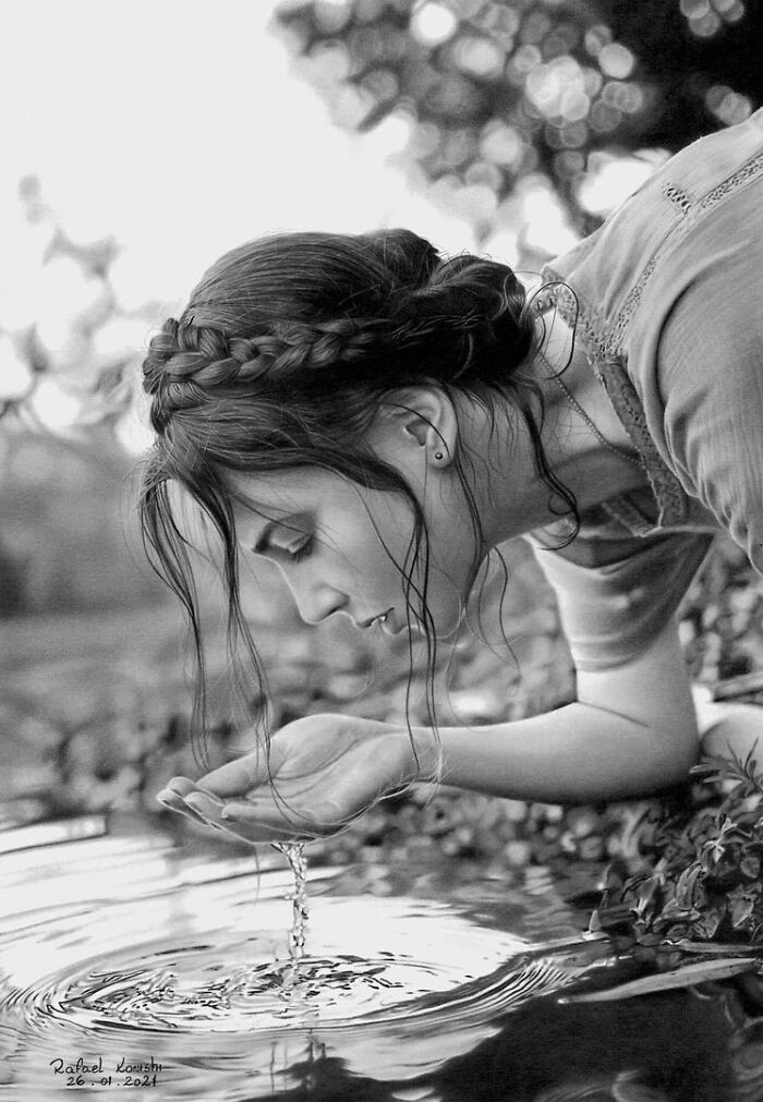 35 desenhos a lápis hiper-realistas por Rafael Konishi 34