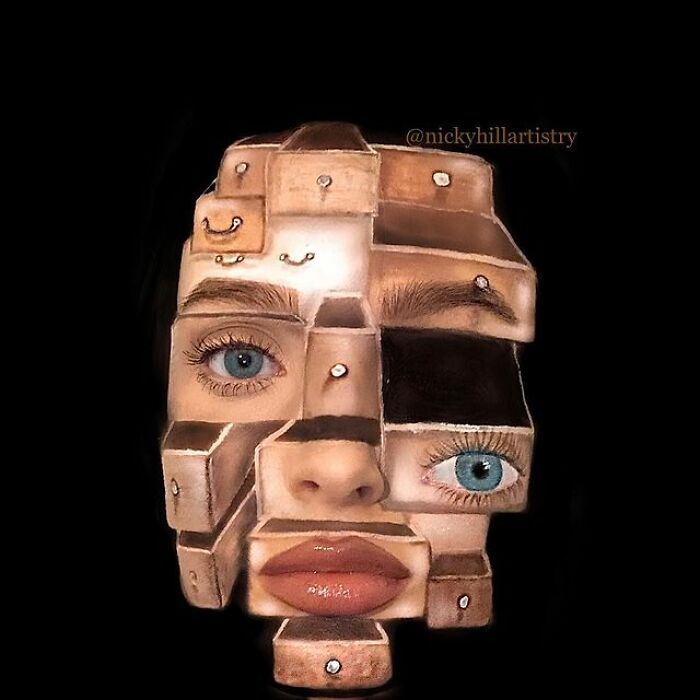 Artista de maquiagem se transforma em qualquer celebridade ou ilusão de ótica que ela deseja 8