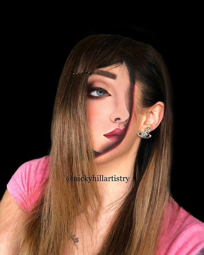 Artista de maquiagem se transforma em qualquer celebridade ou ilusão de ótica que ela deseja 10