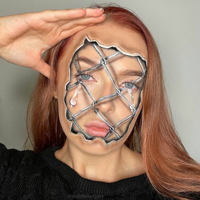 Artista de maquiagem se transforma em qualquer celebridade ou ilusão de ótica que ela deseja 15