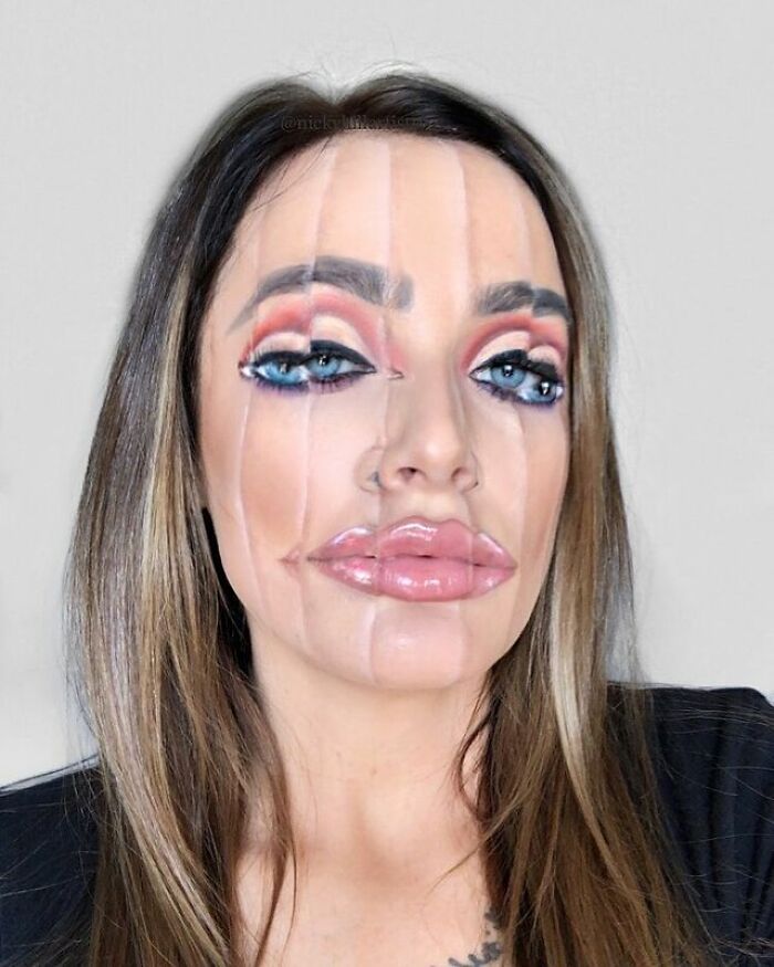 Artista de maquiagem se transforma em qualquer celebridade ou ilusão de ótica que ela deseja 24