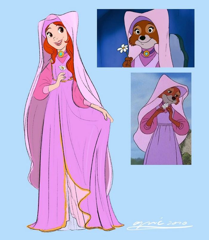 Artista recria personagens da Disney como se fossem humanos e os humanos como animais 1