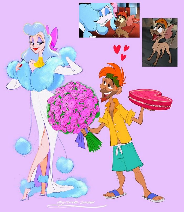 Artista recria personagens da Disney como se fossem humanos e os humanos como animais 2