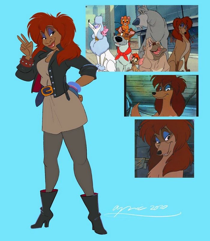 Artista recria personagens da Disney como se fossem humanos e os humanos como animais 3