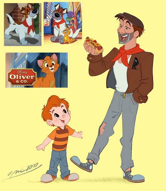 Artista recria personagens da Disney como se fossem humanos e os humanos como animais 4