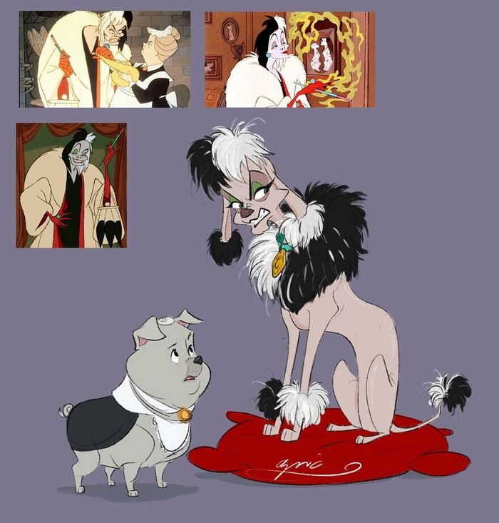 Artista recria personagens da Disney como se fossem humanos e os humanos como animais 5