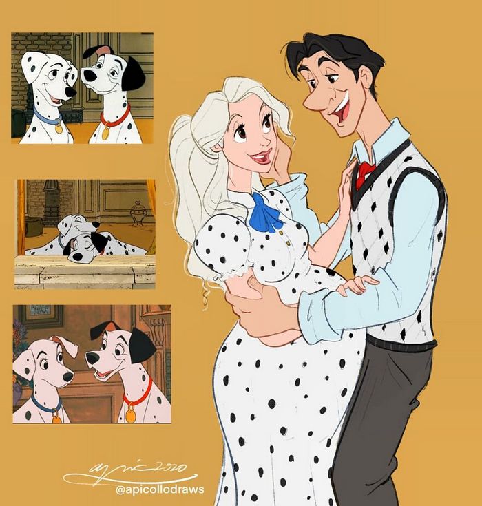 Artista recria personagens da Disney como se fossem humanos e os humanos como animais 7