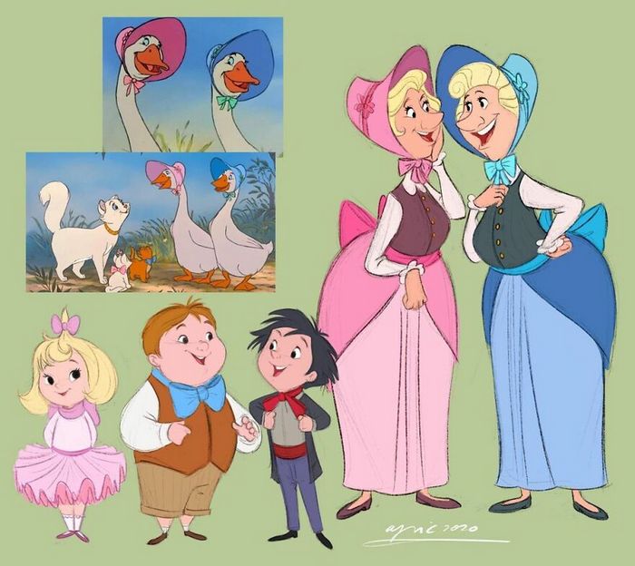 Artista recria personagens da Disney como se fossem humanos e os humanos como animais 17