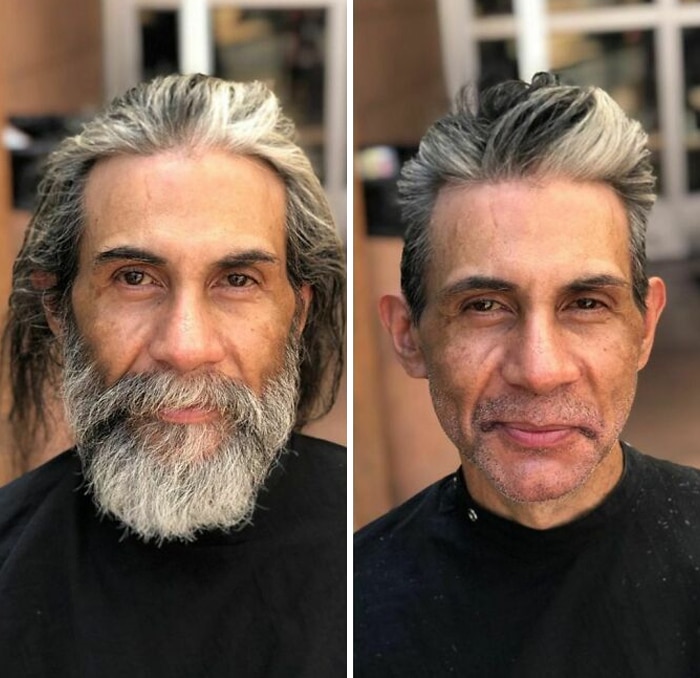 Barbeiro transforma pessoas sem-teto de graça e essas 30 fotos de antes e depois 4 Barbeiro transforma pessoas sem-teto de graça e essas 30 fotos de antes e depois 4