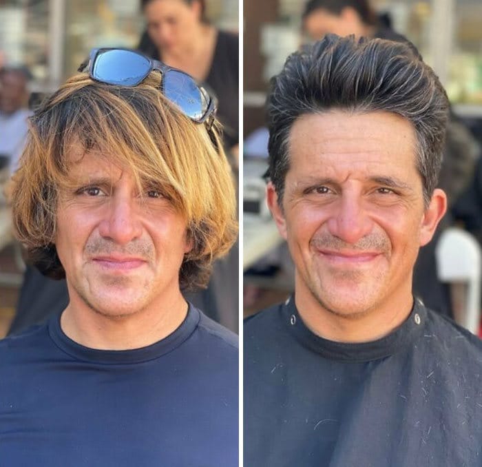 Barbeiro transforma pessoas sem-teto de graça e essas 30 fotos de antes e depois 8 Barbeiro transforma pessoas sem-teto de graça e essas 30 fotos de antes e depois 8