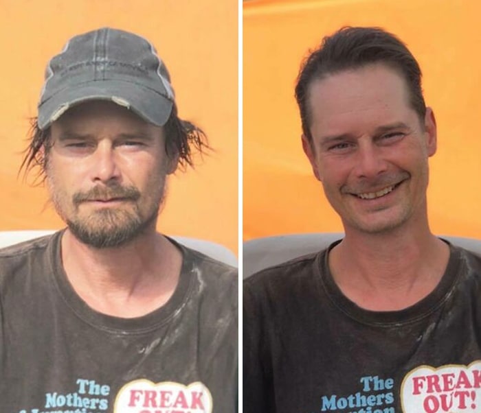 Barbeiro transforma pessoas sem-teto de graça e essas 30 fotos de antes e depois 13 Barbeiro transforma pessoas sem-teto de graça e essas 30 fotos de antes e depois 13
