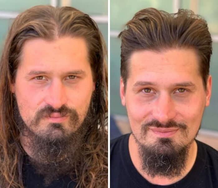 Barbeiro transforma pessoas sem-teto de graça e essas 30 fotos de antes e depois 15 Barbeiro transforma pessoas sem-teto de graça e essas 30 fotos de antes e depois 15