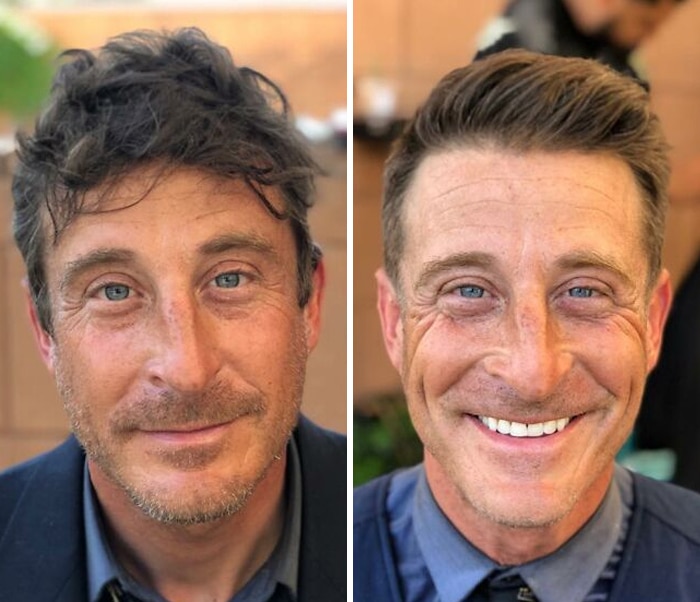 Barbeiro transforma pessoas sem-teto de graça e essas 30 fotos de antes e depois 24 Barbeiro transforma pessoas sem-teto de graça e essas 30 fotos de antes e depois 24