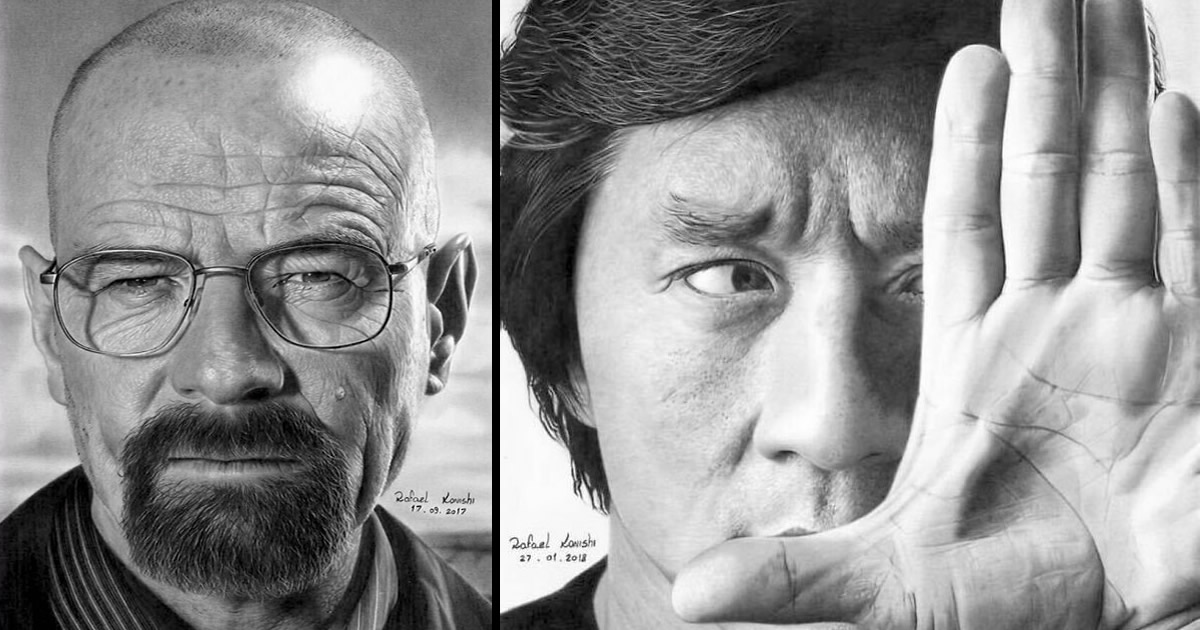 35 desenhos a lápis hiper-realistas por Rafael Konishi