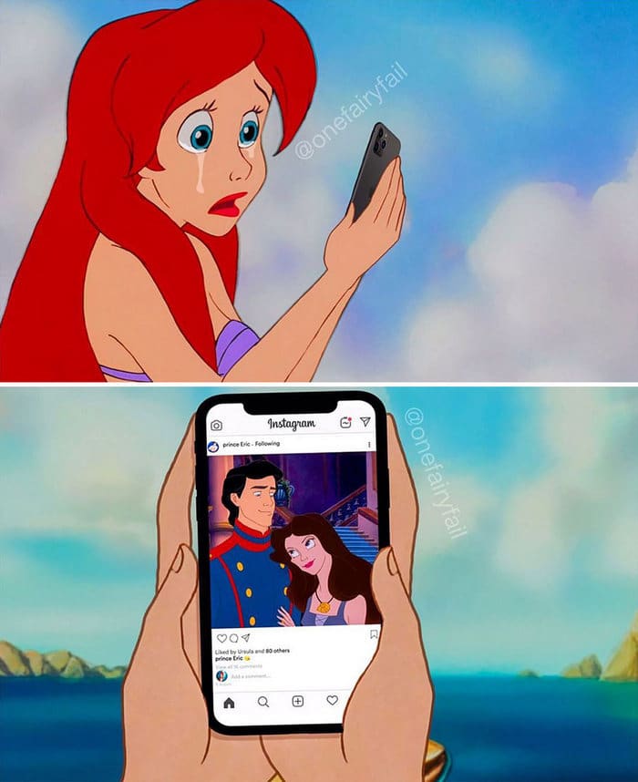 E se os personagens da Disney tivesse celulares e computadores? 9