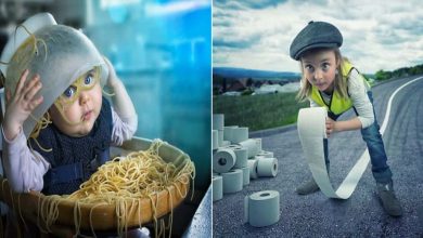 Fotógrafo cria manipulações extraordinárias com a sua própria família 8