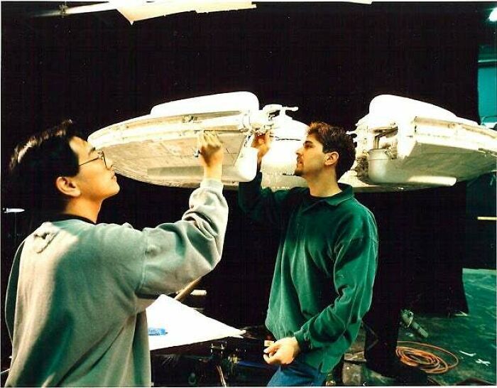 38 fotos de bastidores que mostram o outro lado de filmes famosos 10