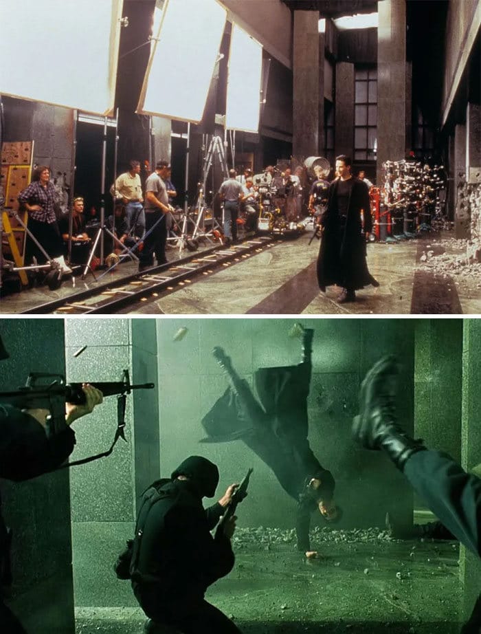 38 fotos de bastidores que mostram o outro lado de filmes famosos 13