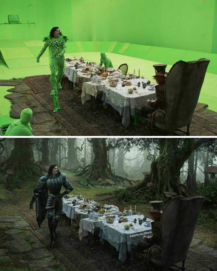 38 fotos de bastidores que mostram o outro lado de filmes famosos 36