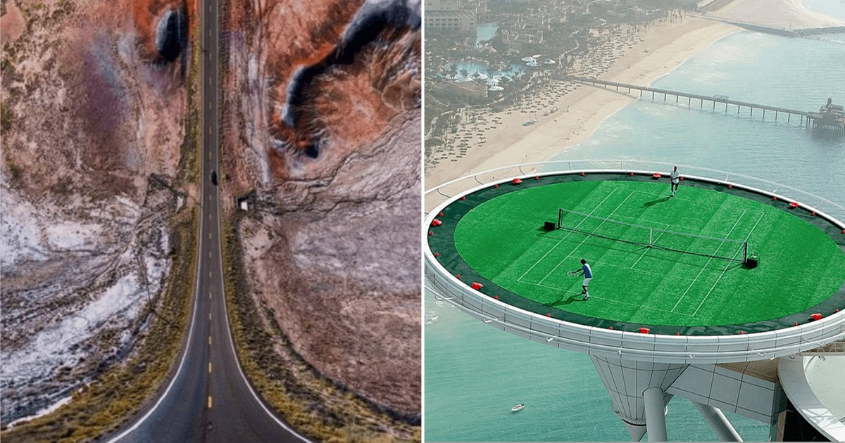 36 fotos de drones surreal que vão te dar frio na barriga
