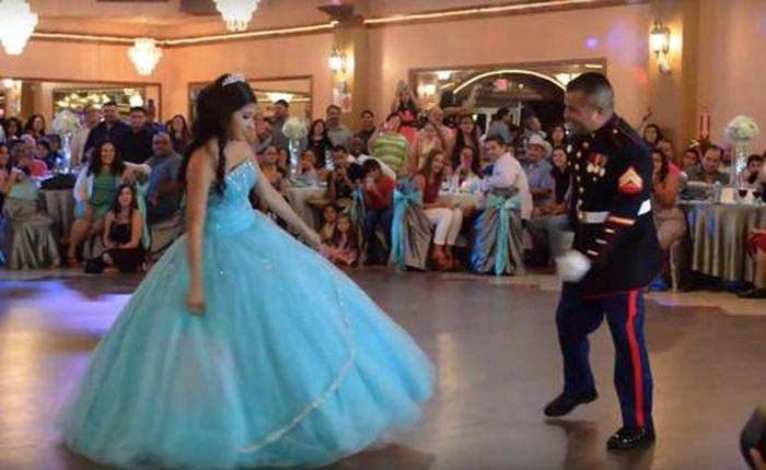 Incrível apresentação de dança pai e filha que impressiona os convidados 3 Incrível apresentação de dança pai e filha que impressiona os convidados 3
