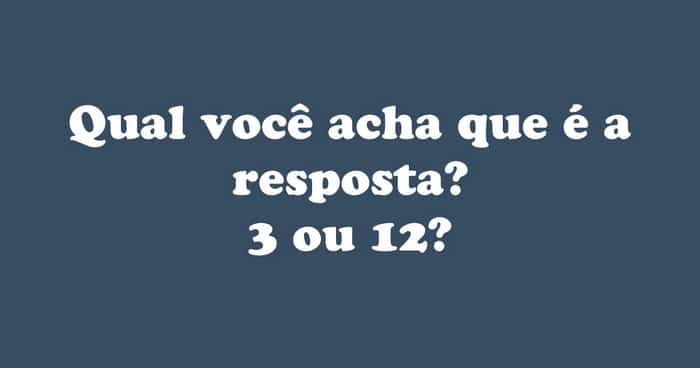 Teste da equação: Conhecimento de matemática de nível médio 4