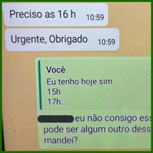 Quando a cliente pede um encaixe