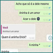 O ciúme nunca acredita em problemas no celular