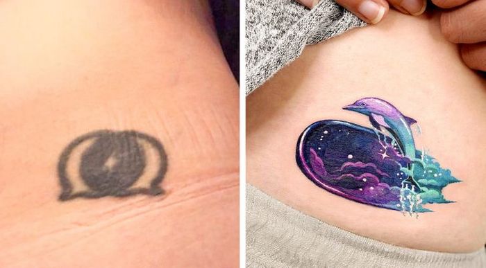 Um artista transforma tatuagens em cenas de outro mundo 5