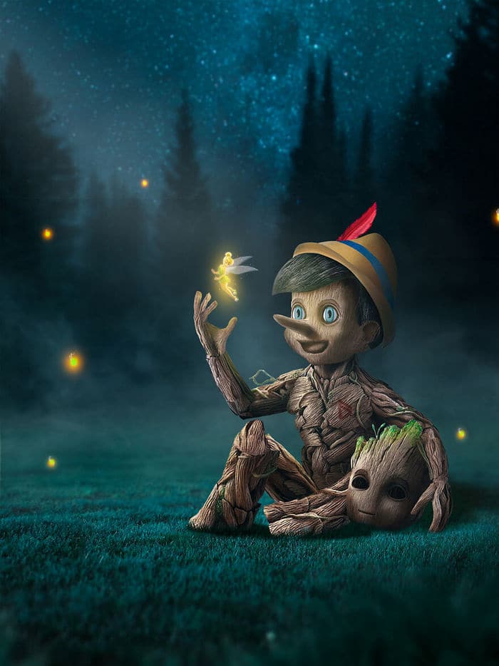 Artista combina dois personagens que têm algo em comum 3