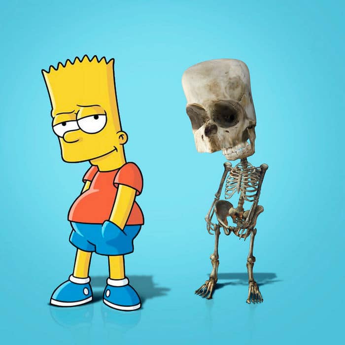 Como seriam os esqueletos de personagens de desenho animados, e isso pode te assustar 4
