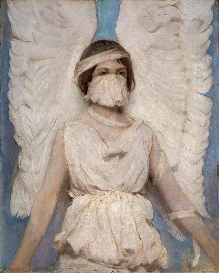 Artista coloca máscaras em pinturas clássicas, e o Instagram está adorando 2