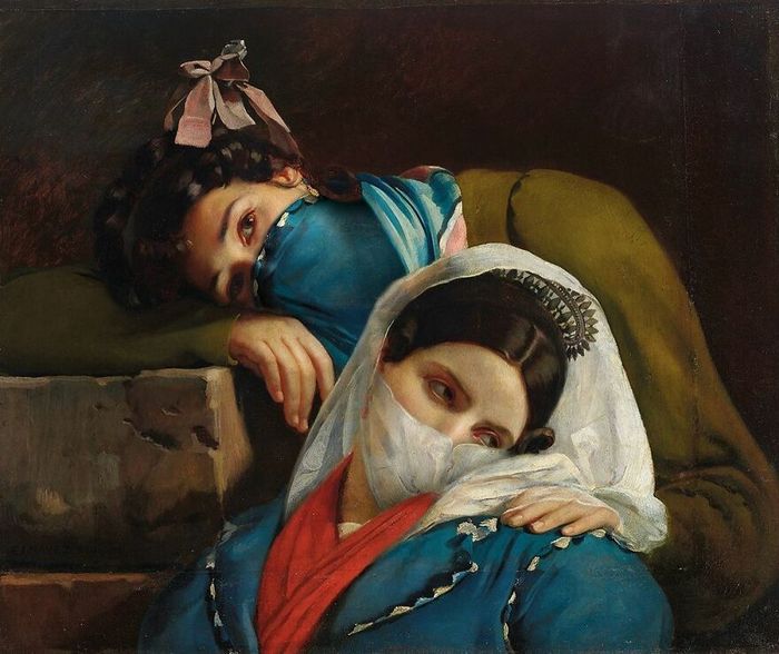 Artista coloca máscaras em pinturas clássicas, e o Instagram está adorando 20