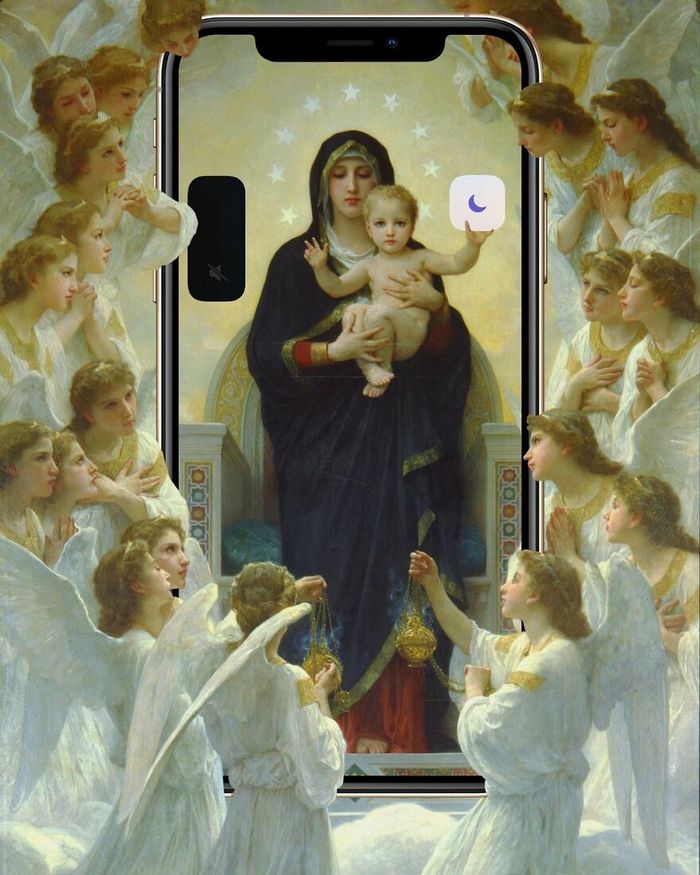 Artista digital reimagina pinturas famosas no contexto atual da tecnologia e mídia social 5