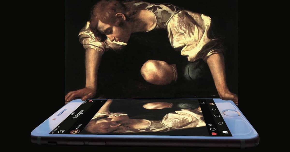 Artista digital reimagina pinturas famosas no contexto atual da tecnologia e mídia social