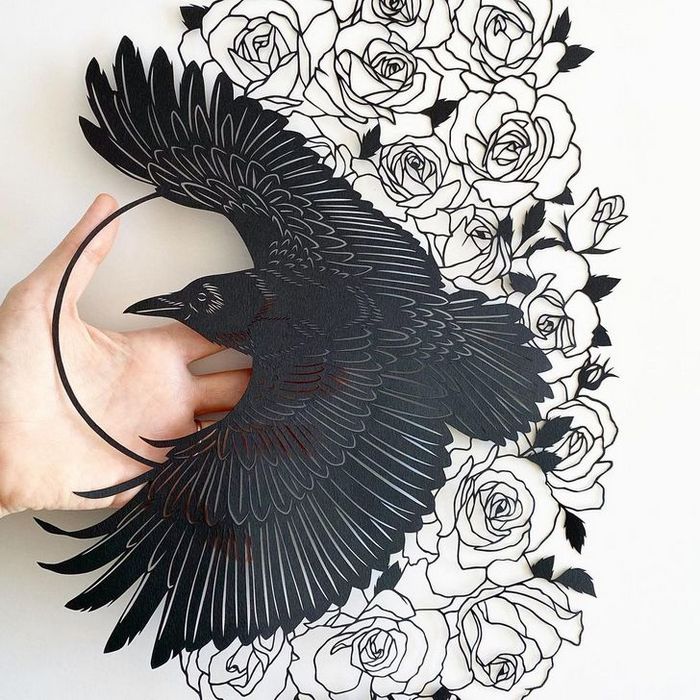 Artista faz obras de artes extremamente complexas com papel e bisturi 3