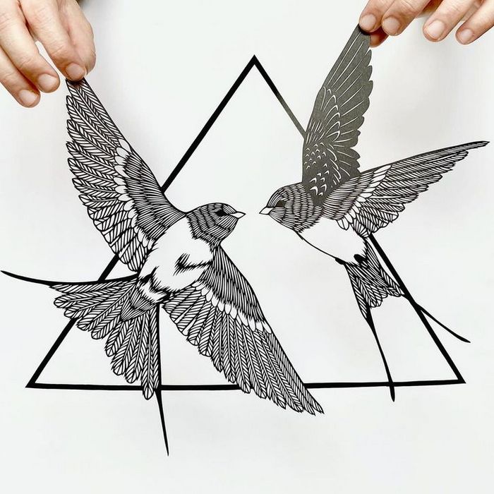 Artista faz obras de artes extremamente complexas com papel e bisturi 10